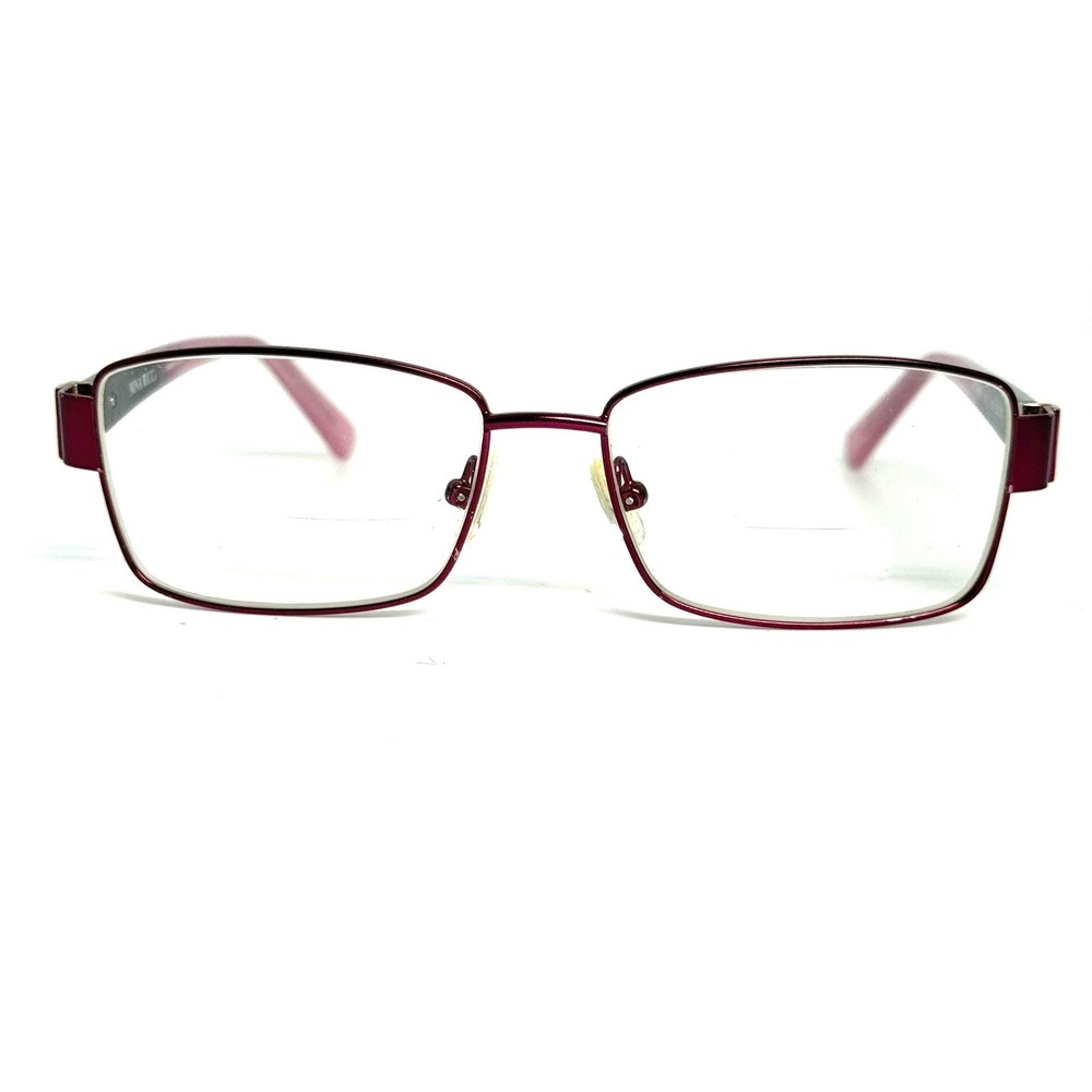 Nina Ricci NR 2404 CF C01 Burgundy Pink Rectangular Eyeglass Frames 52-15